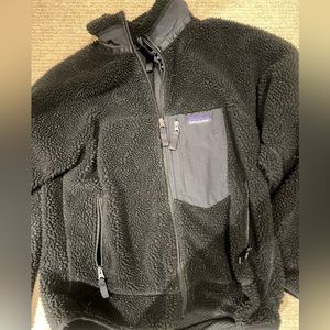 Patagonia Fuzzy Jacket, Black , Medium